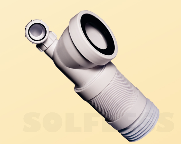 SOLFLESS 3042 SOLFLESS CONEXION INODORO CODO 90º EXTENSIBLE C/Toma 40mm Aberdeen 3042