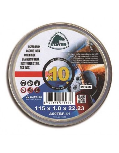 COPLASA 8110.46 STAYER LATA 10 DISCOS INOX PREMIUM 115mm   8110.46