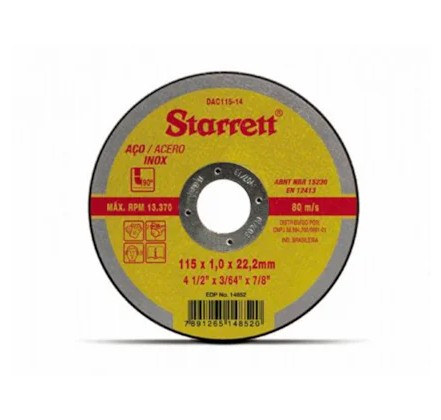 STARRETT 2 DAC115-14 STARRETT DISCO ACERO 115mm   868320