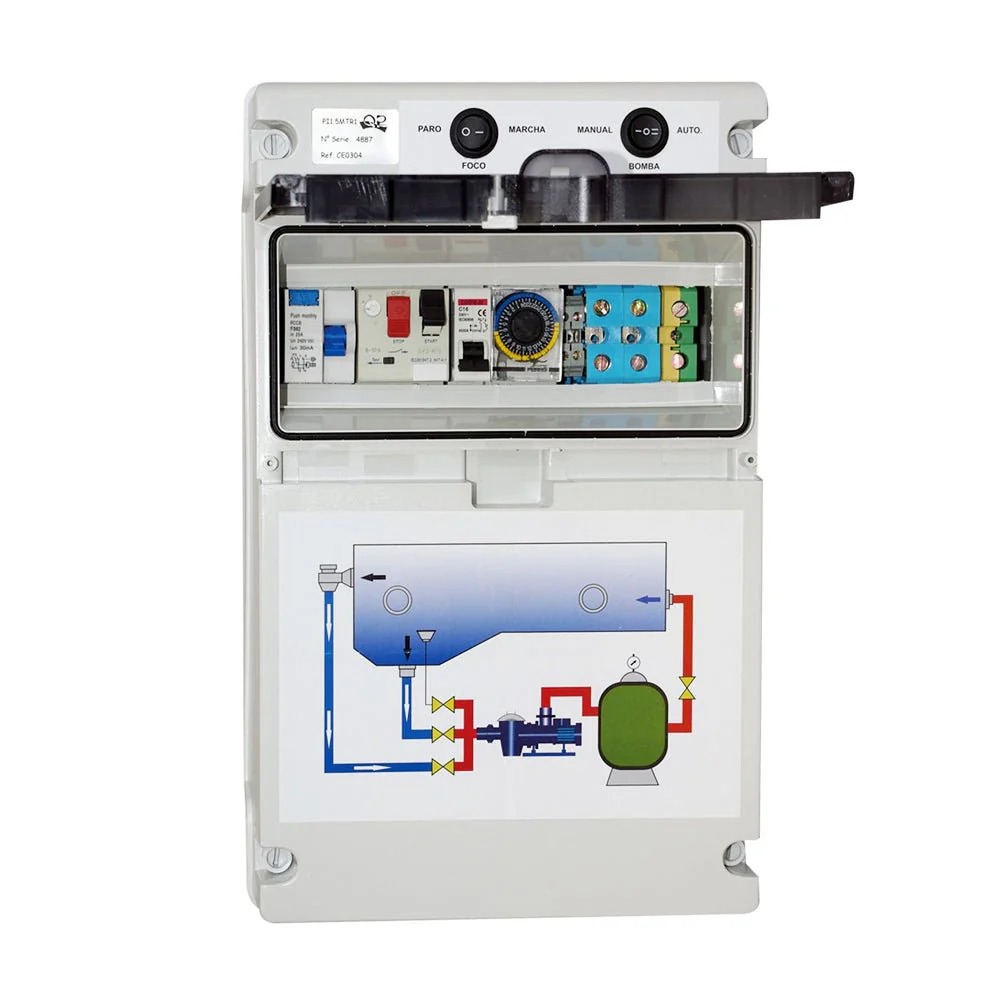 QUIMICAMP CET0303 QP CUADRO ELECTRICO CON TRAFO 300W 0,75-1 HP MONO + T.TIERR   CET0303