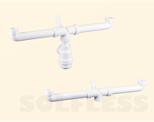 SOLFLESS 504080 SOLFLESS COLECTOR DOBLE SIN SIFON 1 1/2   504080