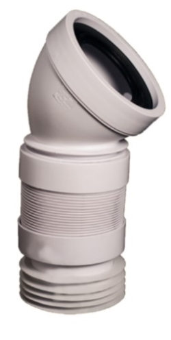 SOLFLESS 3045 FYCE/SOLFLESS CONEXION INODORO CODO 45º EXTENSIBLE ELBOW FLESS 3045