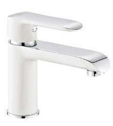 AQUASSENT MIS01B AQUASSENT. MONOMANDO LAVABO MISURI BLANCO/CROMO